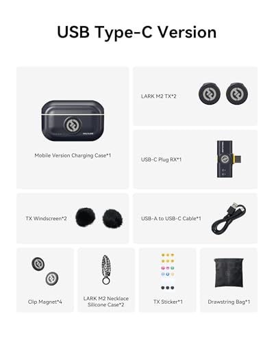 Thumbnail 8 de Hollyland Lark M2 Wireless Lavalier Microphone (2TX+1RX) with USB-C — 1000ft LOS, Hi-Fi Audio, Noise Cancellation
