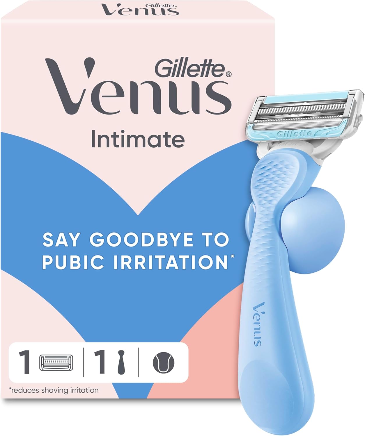 Detalle de Gillette Venus Pubic Hair Razor for Women with Aloe – Precision, Gentle Shave