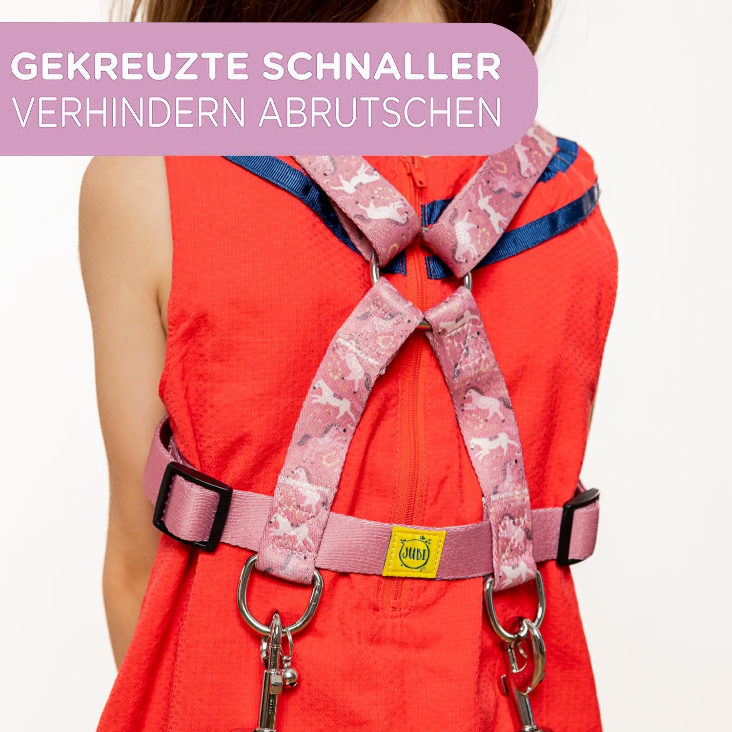 Thumbnail 3 de Jubi® Rosa Kinder-Pferdeleine – größenverstellbar, mit Aufbewahrungsbeutel