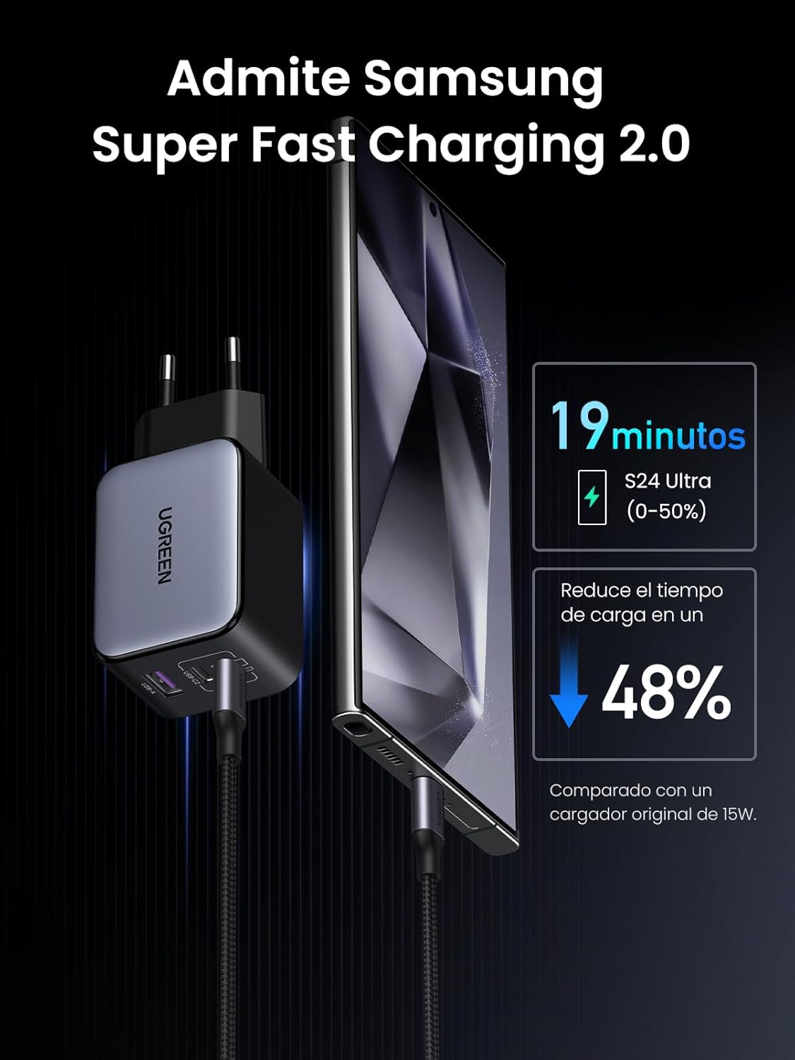 Thumbnail 5 de UGREEN Nexode X Cargador 65W USB C GAN ⚡ Rápido y Compatible