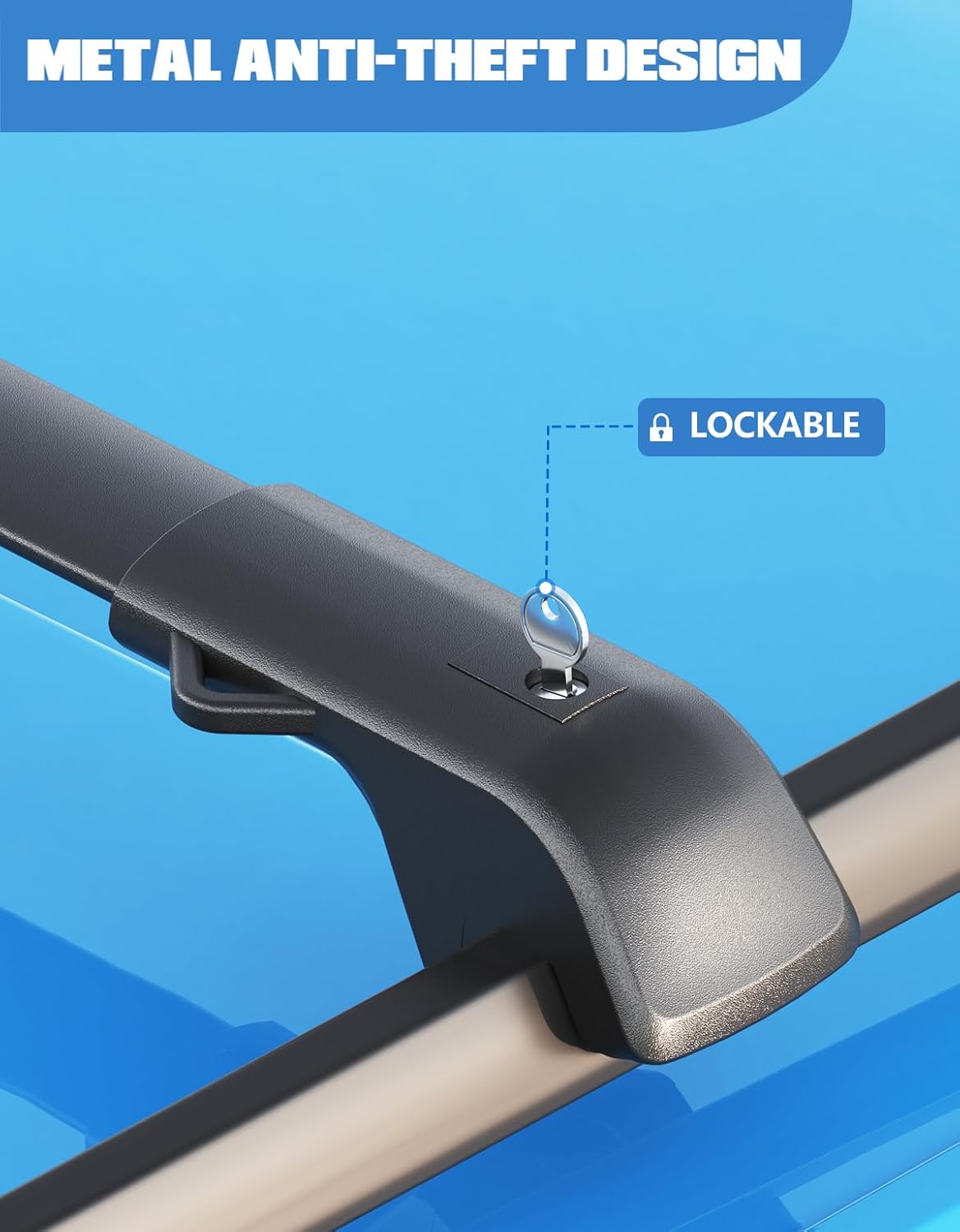 Detalle 2 de FengYu 300lb Roof Rack Cross Bars for Jeep Cherokee
