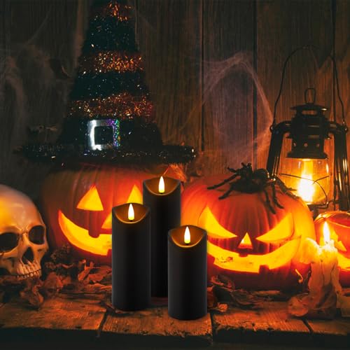 Detalle de LIVEN 24 Pack Halloween Decoration Flickering Flameless Candles