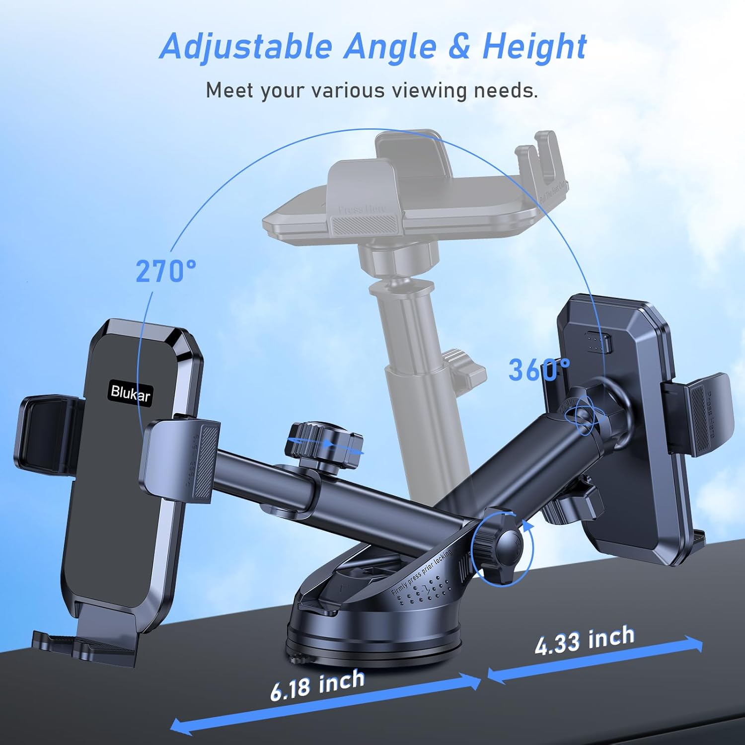 Thumbnail 4 de Blukar Car Phone Holder 360° rotation