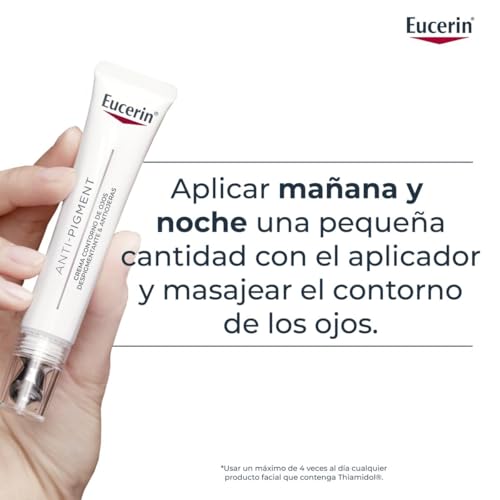 Detalle de Eucerin Anti-Pigment Contorno de Ojos iluminador (15 ml) – crema antiojeras con Ácido Hialurónico