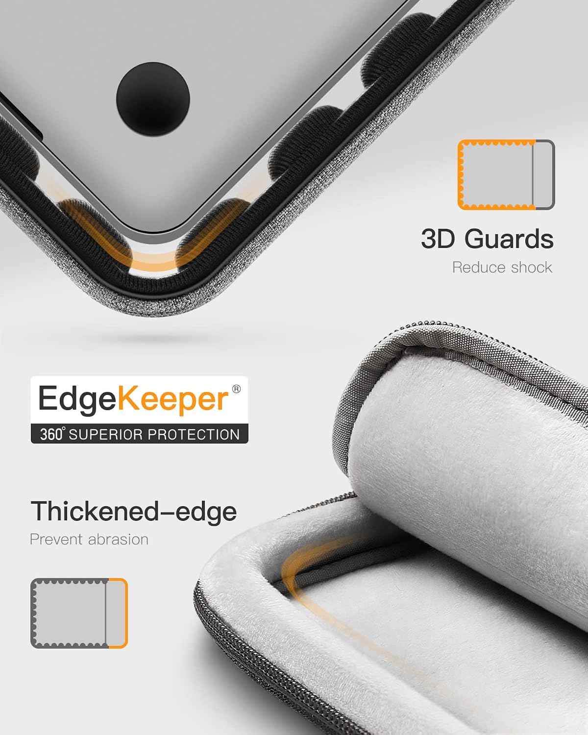 Detalle 1 de Inateck 360° Protection Laptop Sleeve 15-inch