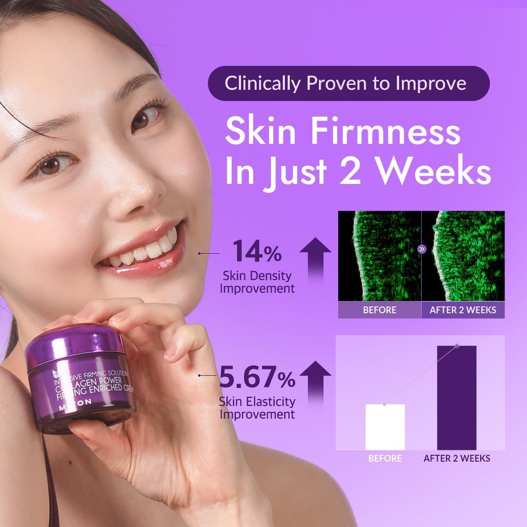 Thumbnail 3 de [MIZON] Collagen Power Firming Enriched Cream (50ml) – Marine Collagen & Adenosine moisturiser for firmer-looking skin
