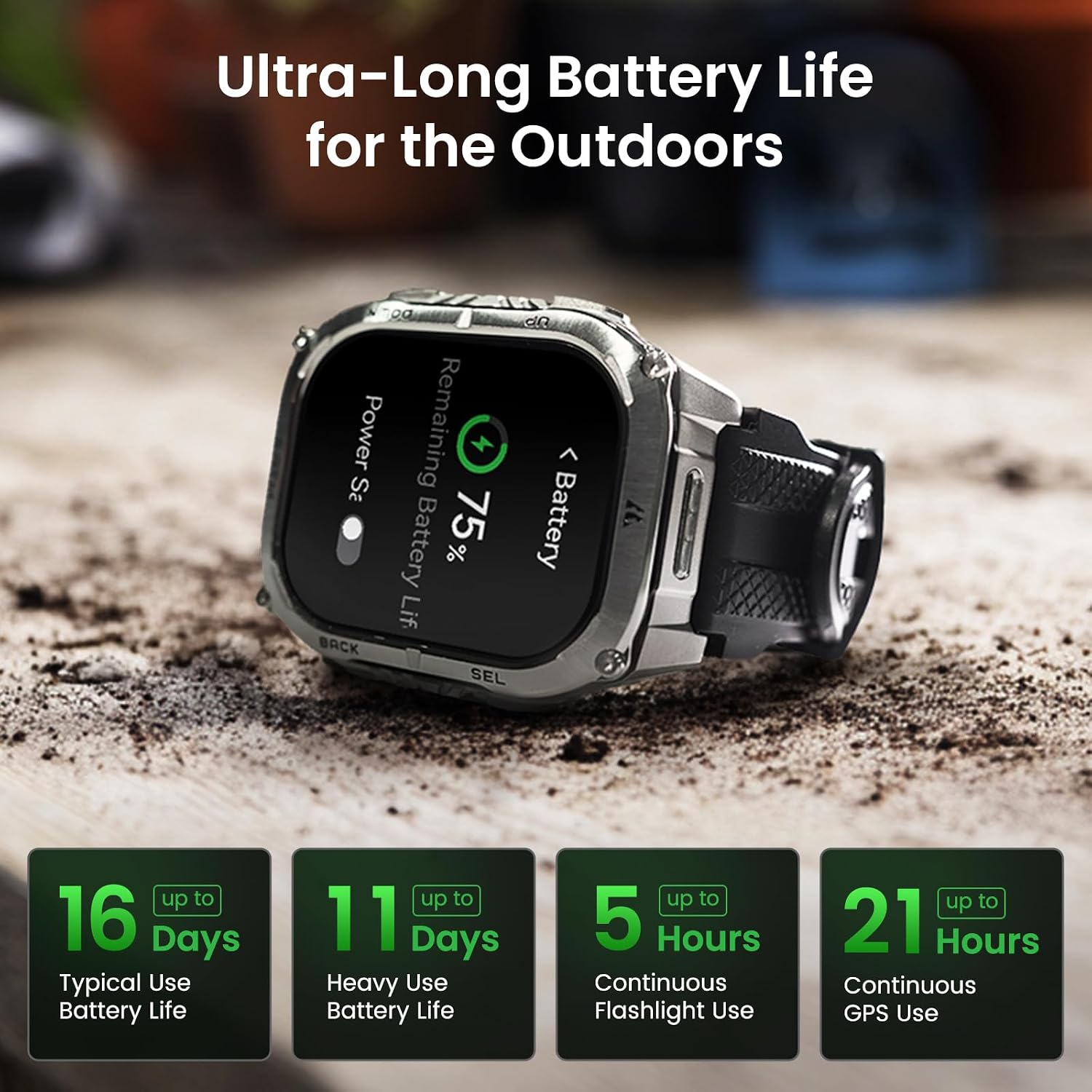 Detalle de KOSPET TANK M4C GPS smart watch