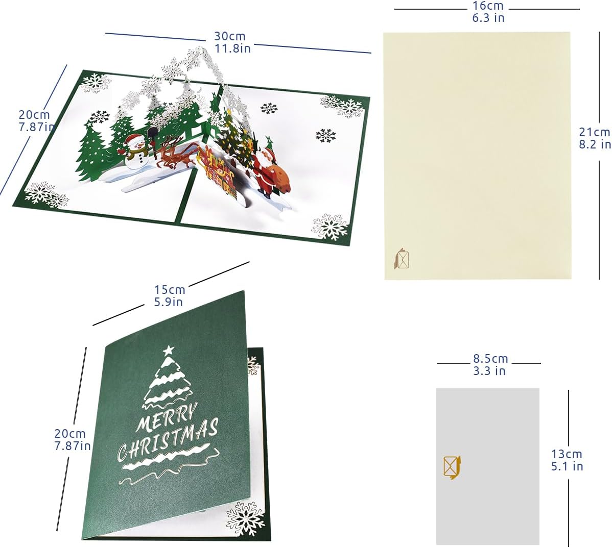 Thumbnail 1 de CNLITIHEKA Forest Deer 3D Card 🎄