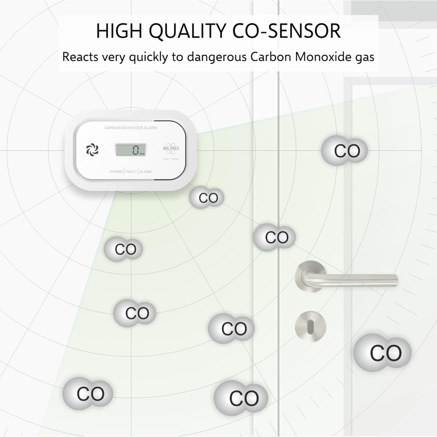 Thumbnail 4 de ELRO FC5003 CO alarm 10-year sensor