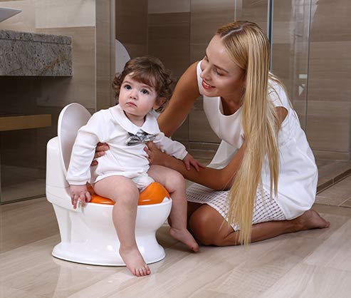 Detalle 2 de Babify My First Toilet orinal interactivo con pulsador 🚽
