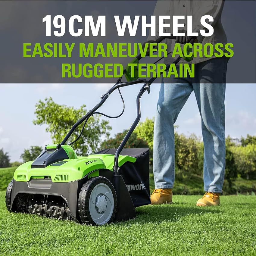 Thumbnail 4 de Greenworks GD40SC38II cortacésped escarificador 38 cm, 45 L
