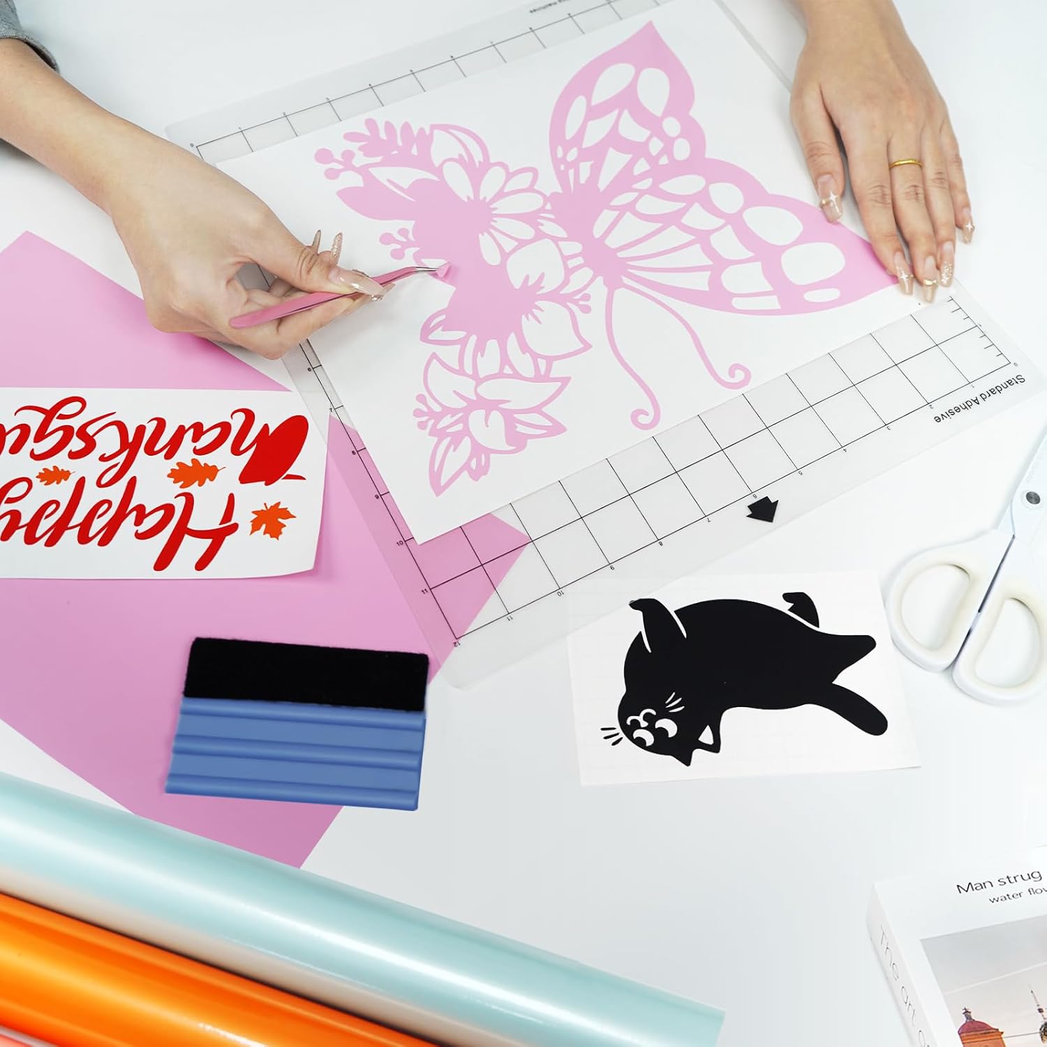 Thumbnail 5 de Lot de 3 tapis de découpe Prime Vinyl pour Silhouette Cameo 4/3/2/1 – 30,5 x 30,5 cm