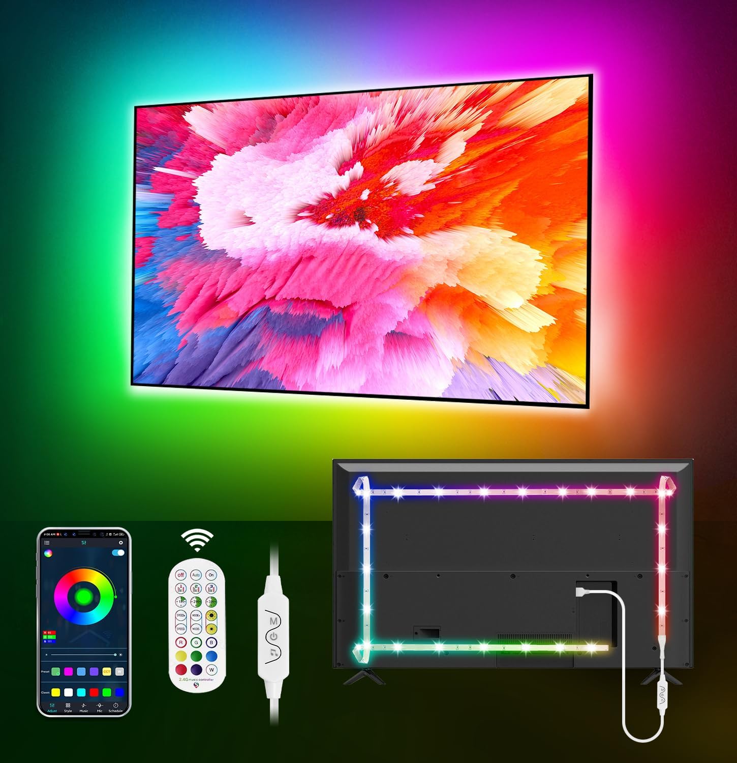 Daymeet TV Led Lights 4M RGB Backlight