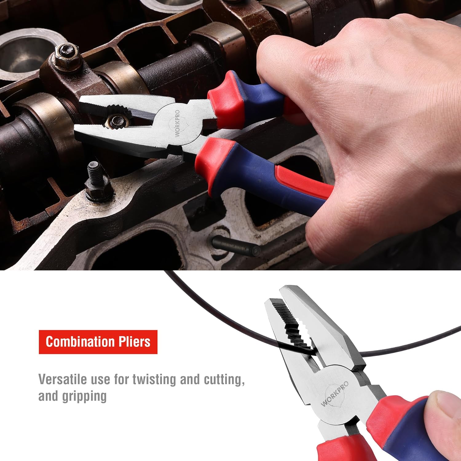 Thumbnail 4 de WORKPRO 4-Piece Pliers Set