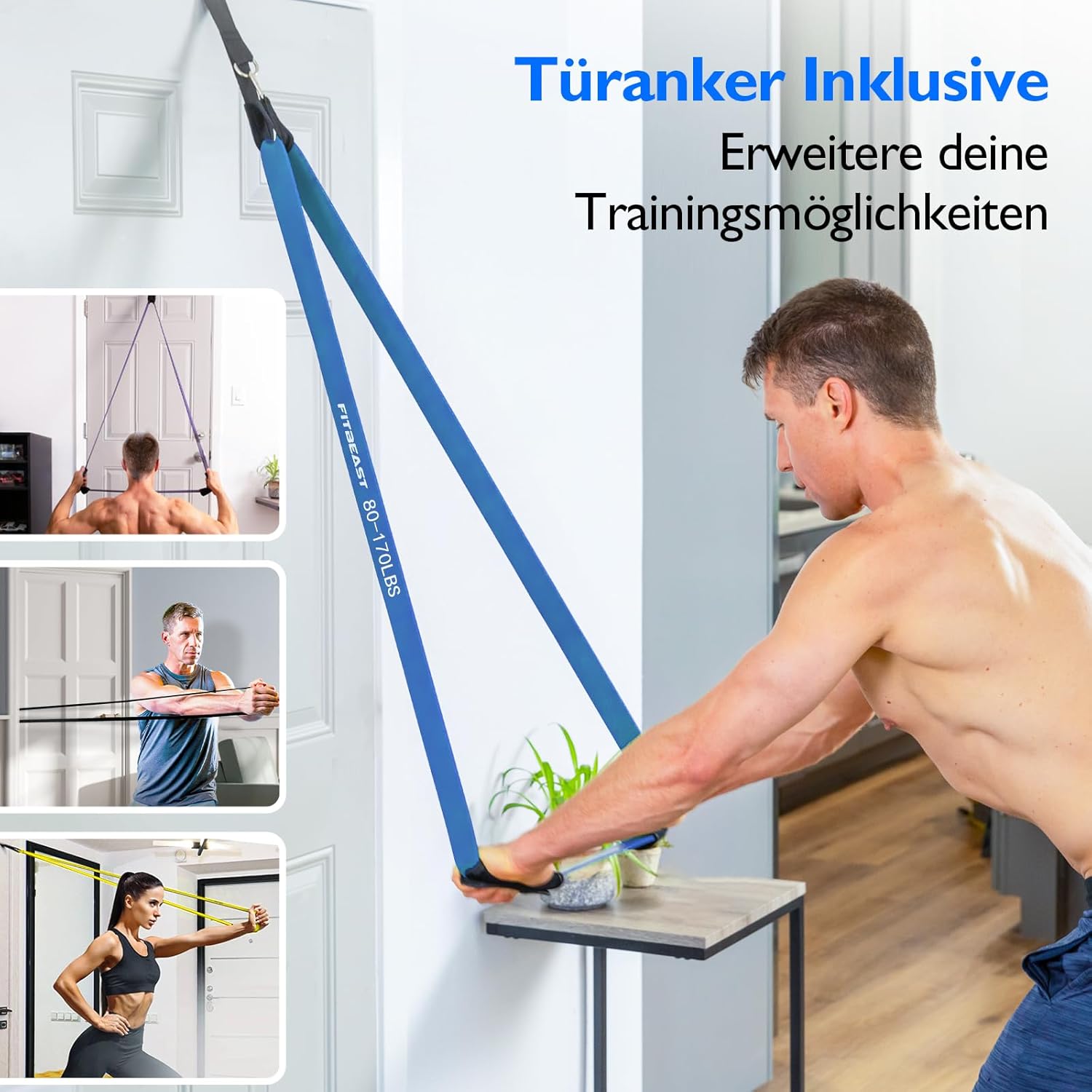 Thumbnail 5 de FitBeast Widerstandsbänder Set 5 Stufen 🏋️♀
