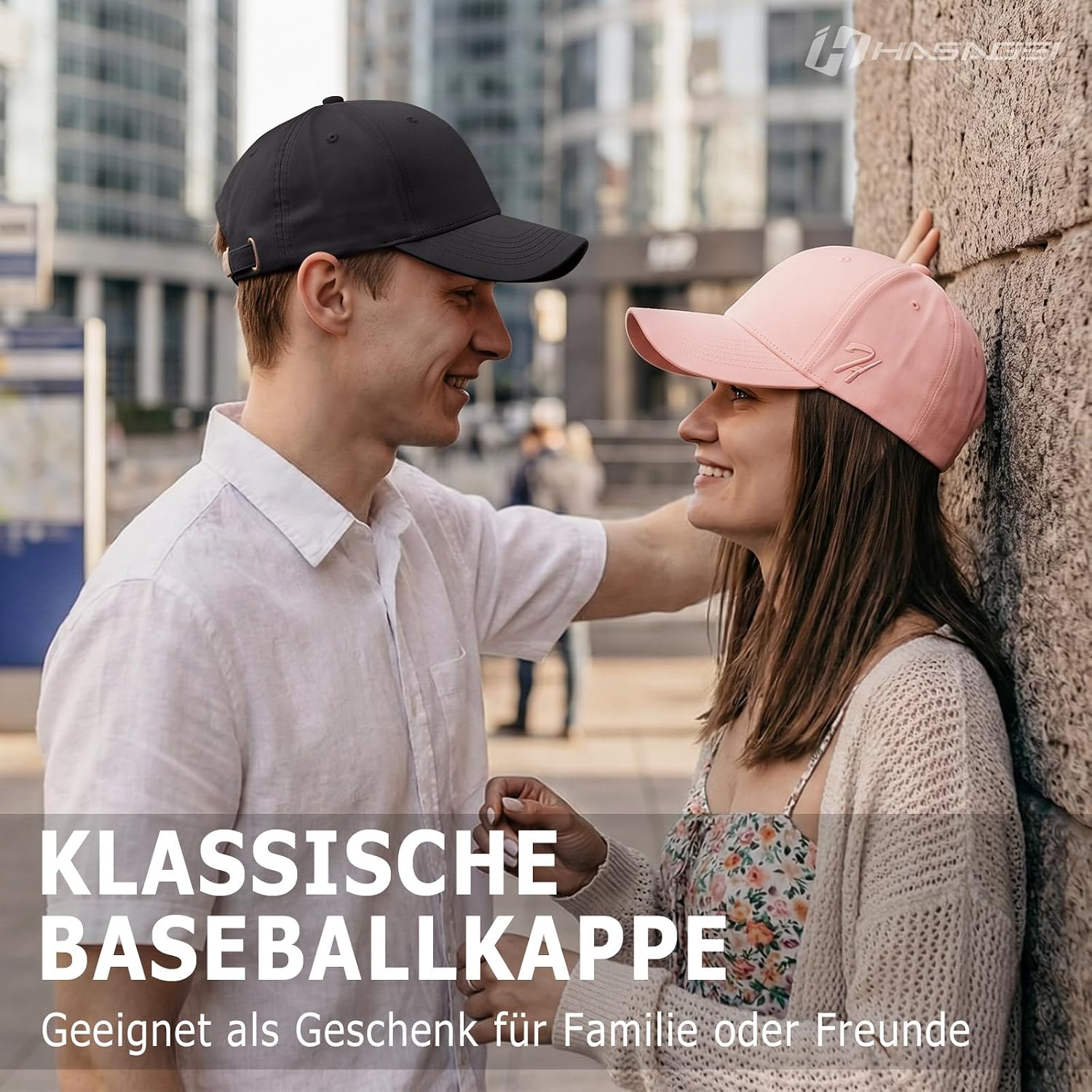 Detalle de HASAGEI Baseball Cap aus 100 % Baumwolle (verstellbar) für Herren & Damen