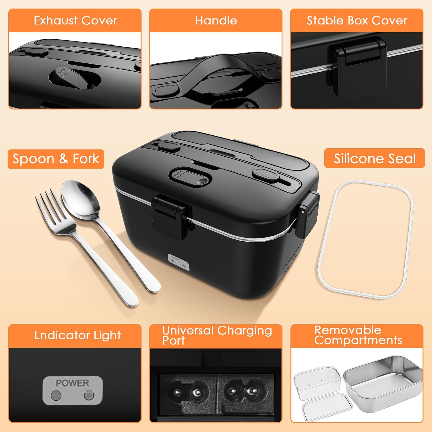 Thumbnail 5 de COZYEXPERT Electric Lunch Box 1.8L 🍱