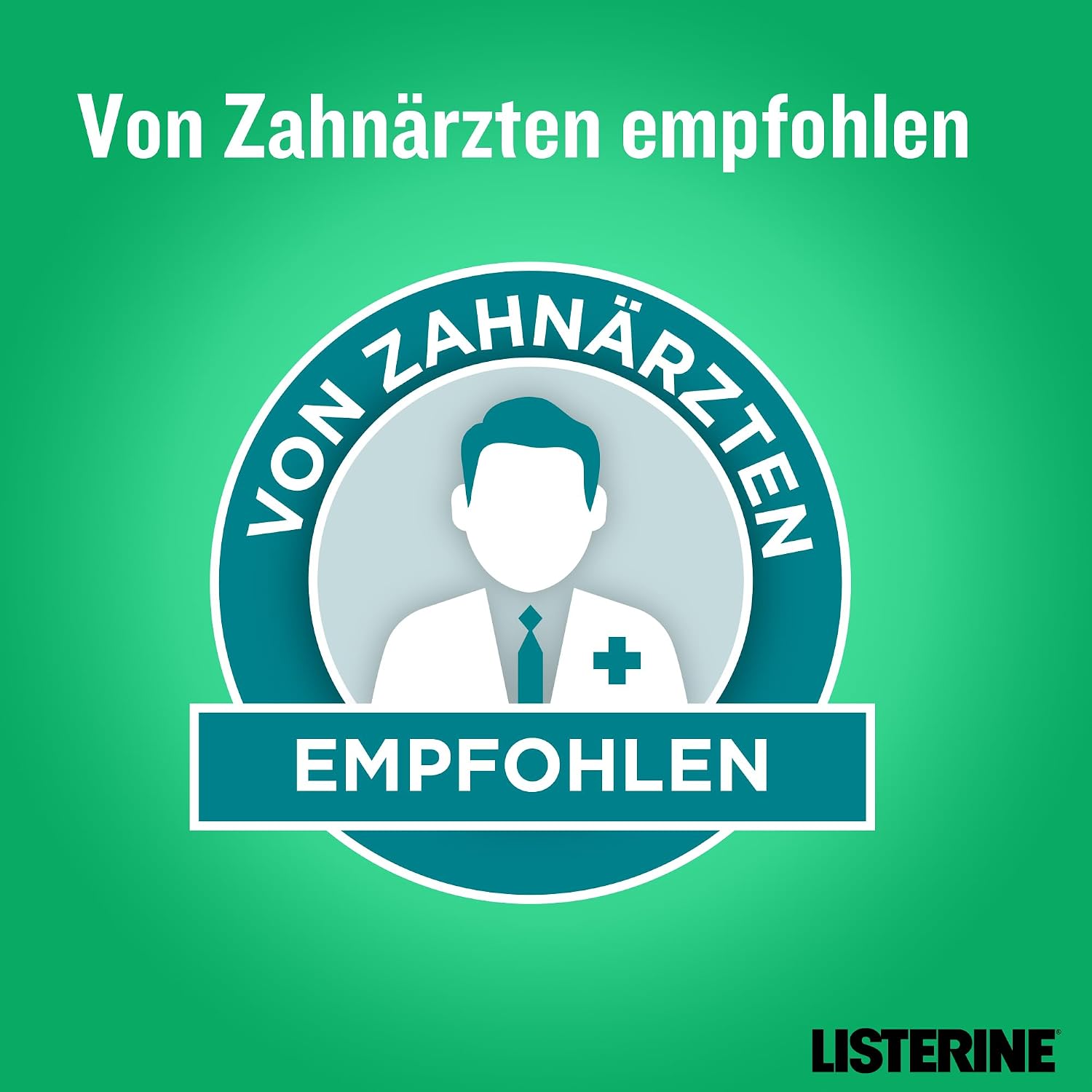 Detalle de Listerine Fresh Mint Mundspülung 4 x 750 ml – antibakteriell für frischen Atem