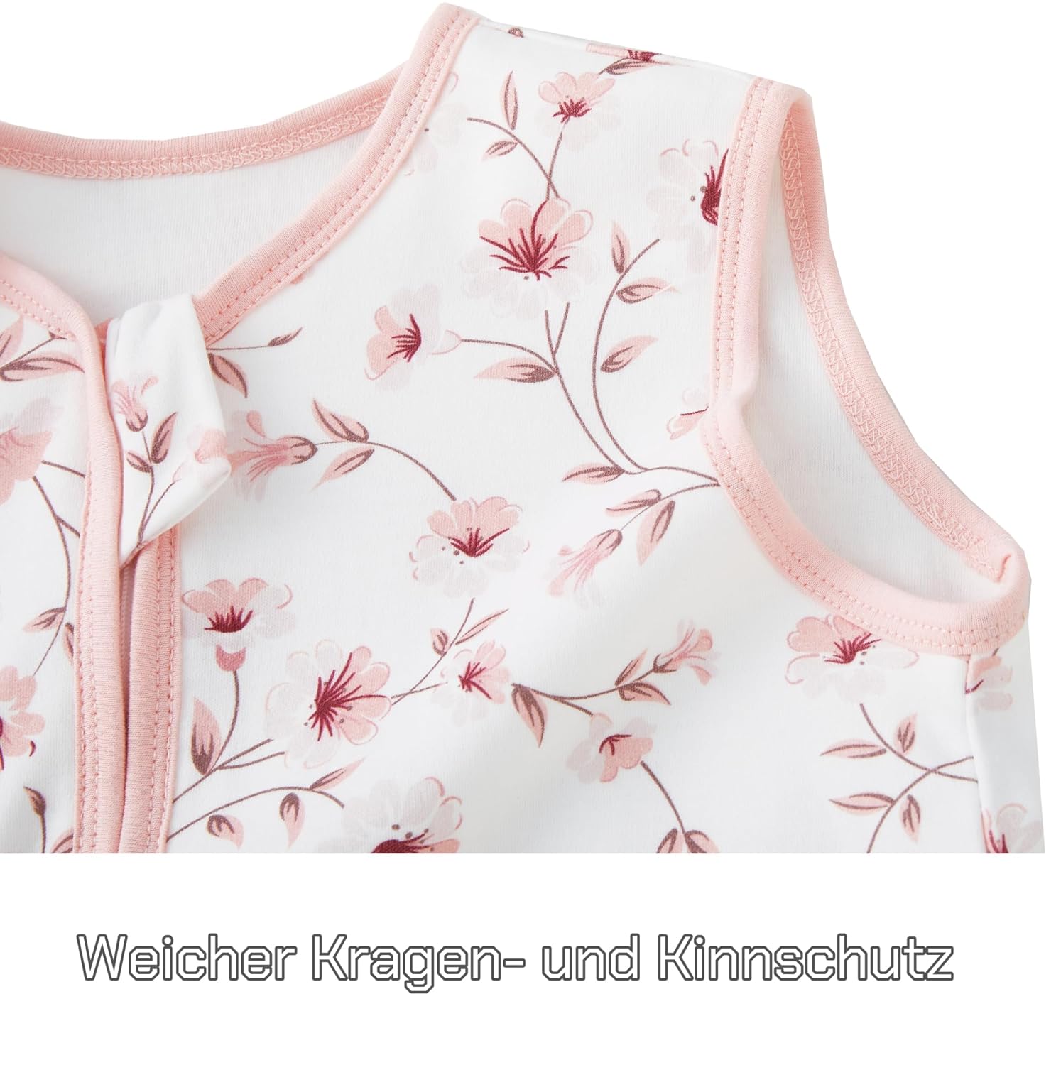 Detalle de Teechodina Baby-Schlafsack mit Füßen aus 100% Baumwolle (1,5 Tog) für Kinder 90 cm