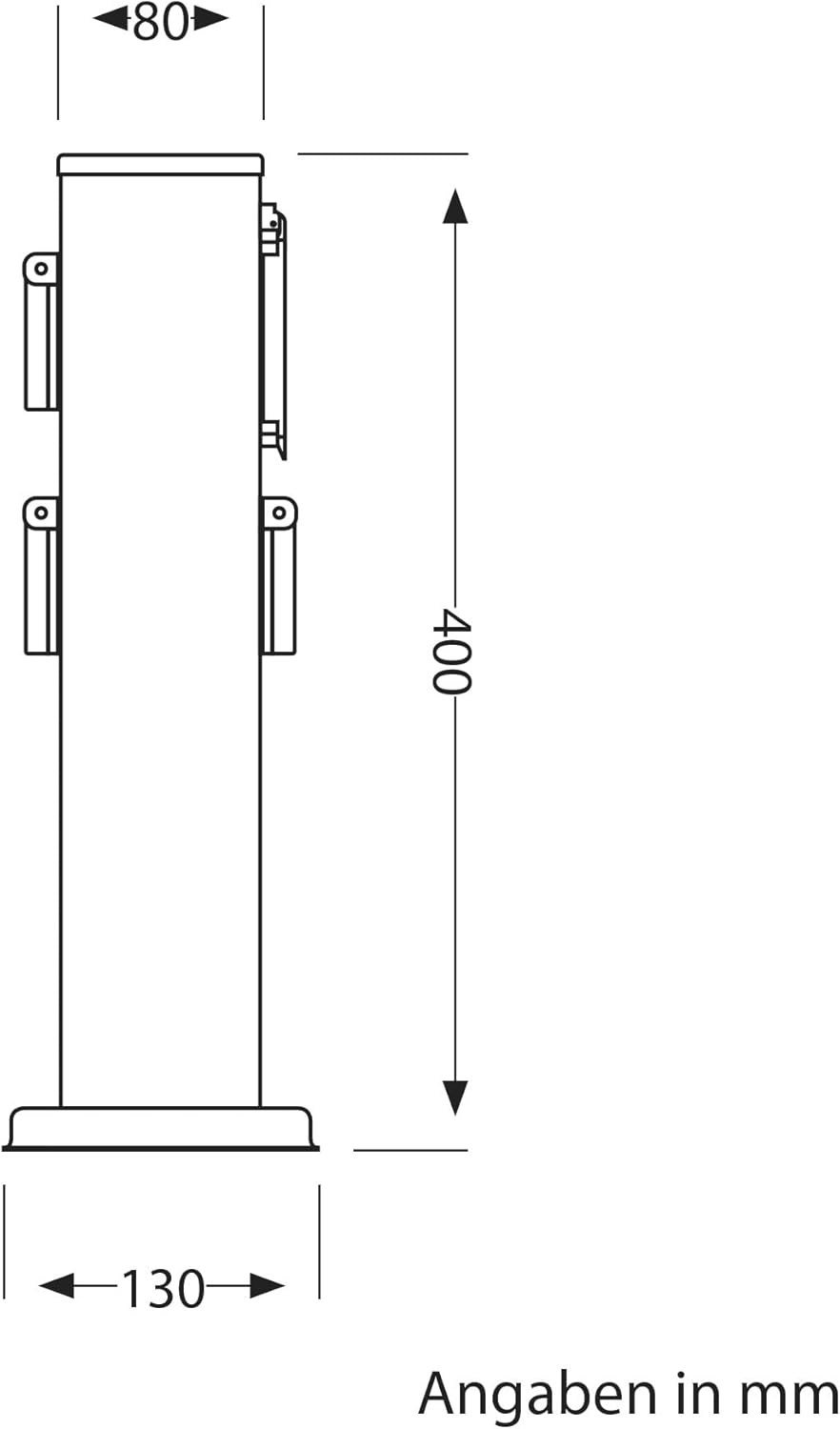 Thumbnail 5 de Colonne de prises jardin IP44 40 cm