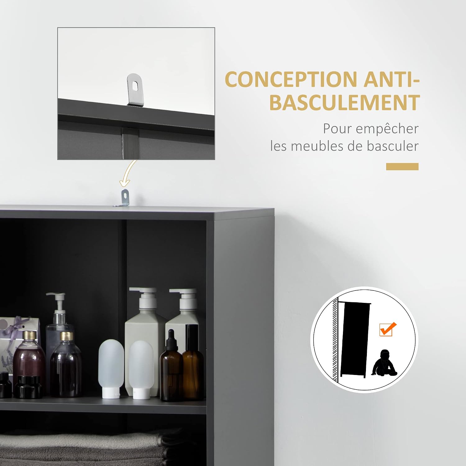 Thumbnail 5 de HOMCOM Buffet Cuisine Armoire 180 cm