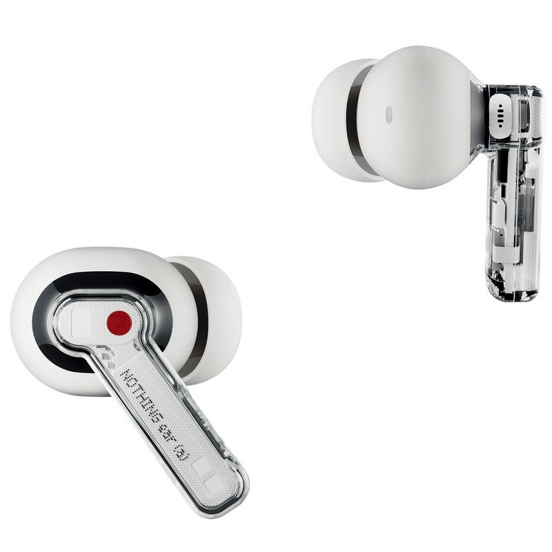 Detalle de Nothing Ear (a) Auriculares Bluetooth con ANC blancos