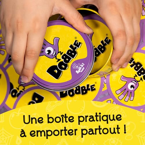 Detalle de Dobble Classique – Jeu de Cartes pour Enfants dès 6 Ans (Édition Metal, 55 Cartes)