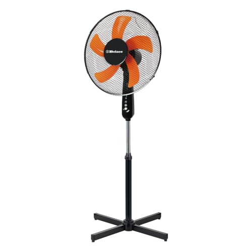 Imagen de Belaco 16" Pedestal Fan BSF-40R1 — Oscillating, Height-Adjustable, Orange en OfertitasTOP