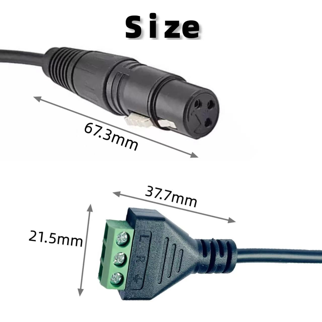 Thumbnail 2 de YNSSJY FFL-018(Female) 13-Inch XLR Screw Terminal Adapter Cables, 4-Pack