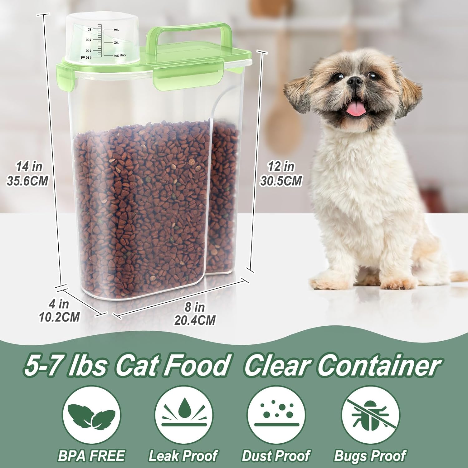 Detalle 2 de LEAWALK 6 Qt pet food dispenser for kibble