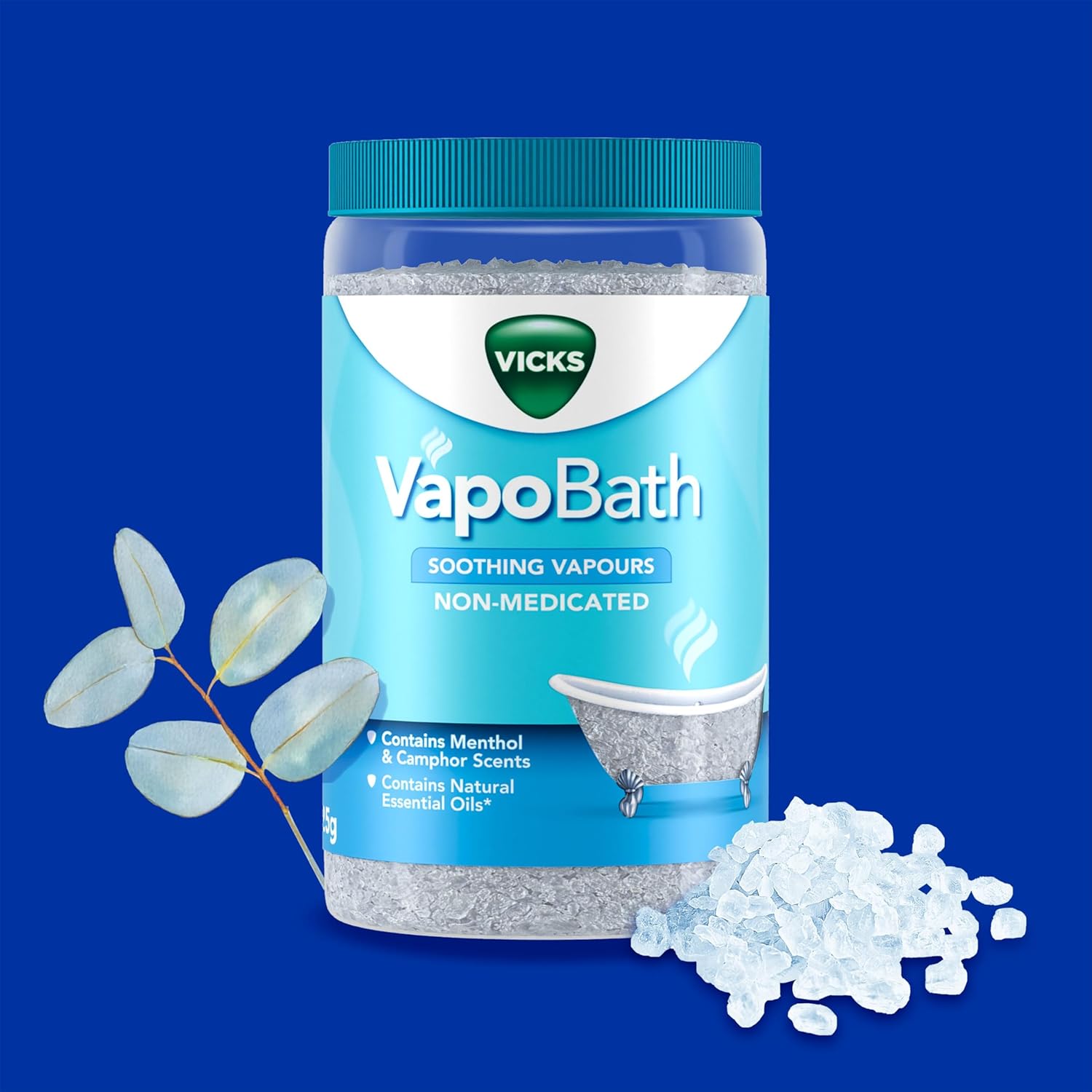 Thumbnail 5 de VICKS VapoBath 425g bath salts with menthol vapours