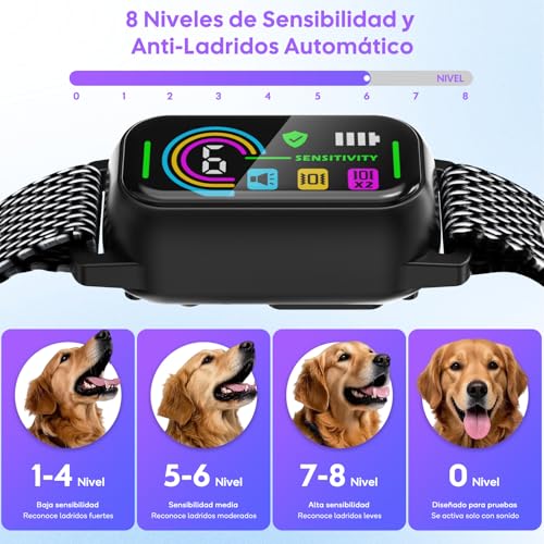 Detalle 2 de LYtech Collar Antiladridos para Perros | 4 Modos de Adiestramiento, Impermeable IP67 y Carga Rápida