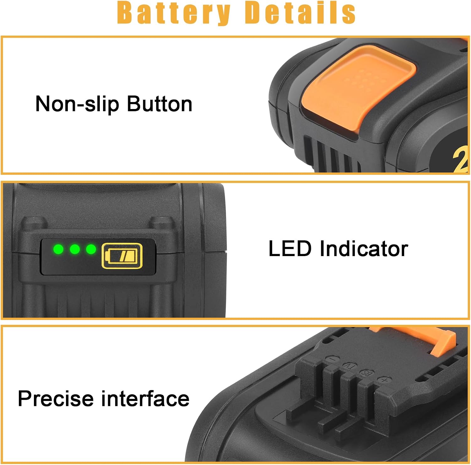 Thumbnail 3 de REACELL WA3553 20V Li-ion reserveaccu, 5,0 Ah met led-display