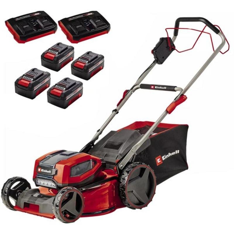 Detalle de Cortacésped a batería Einhell GP-CM 36/47 S Li BL para jardines de hasta 700 m²