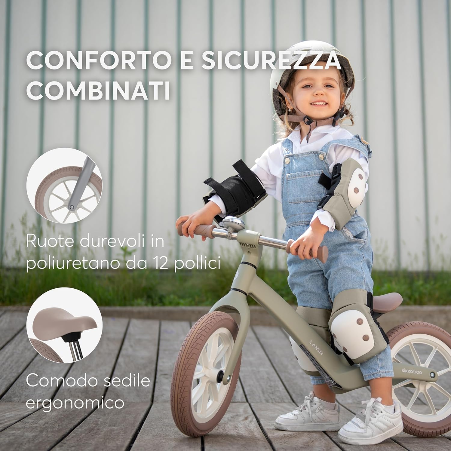 Thumbnail 2 de KikkaBoo Bicicletta Senza Pedali LANSER 3 Anni – Bici Ecco come crescere in equilibrio