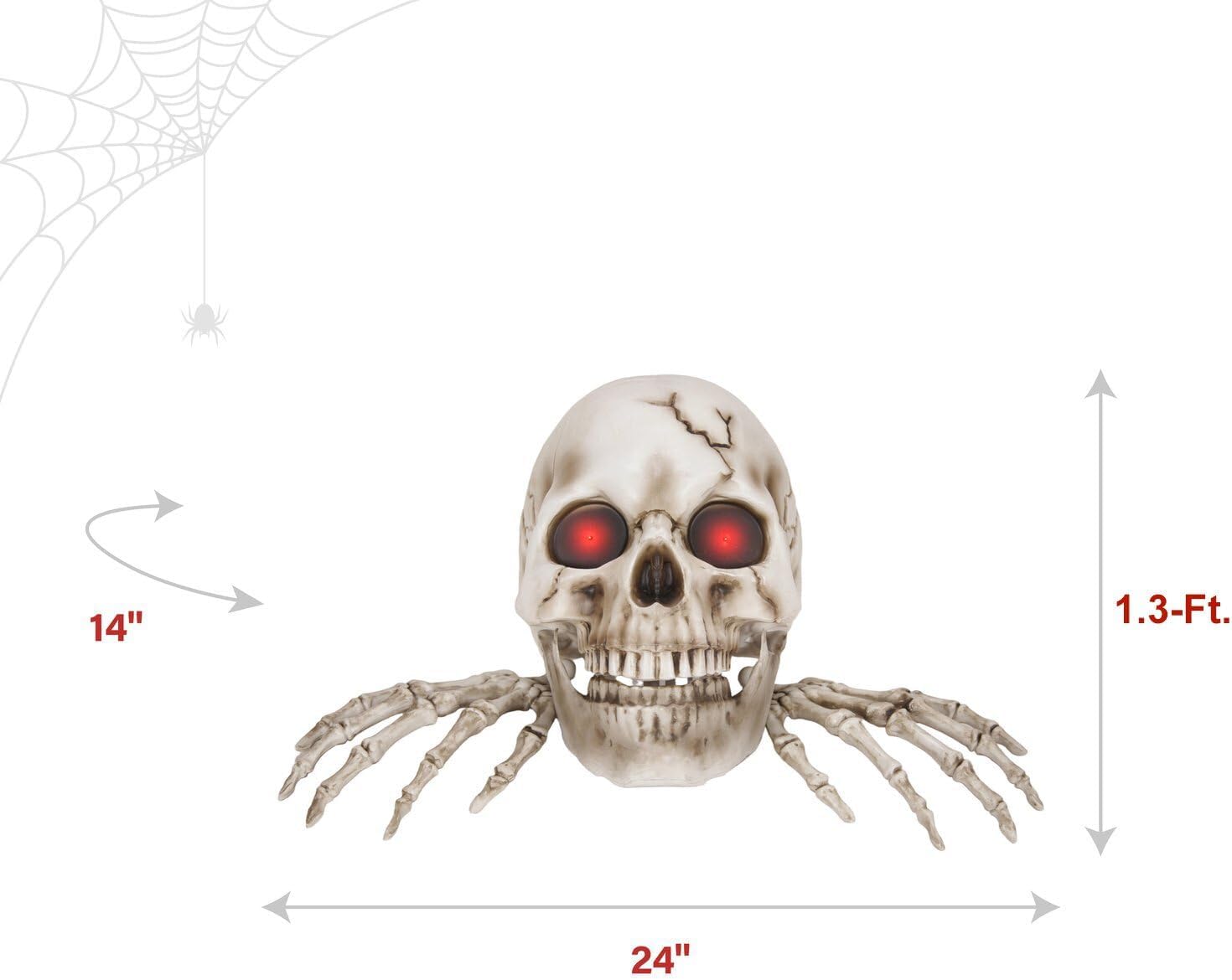 Thumbnail 6 de Haunted Hill Farm Talking Skeleton, 1.3-Ft.