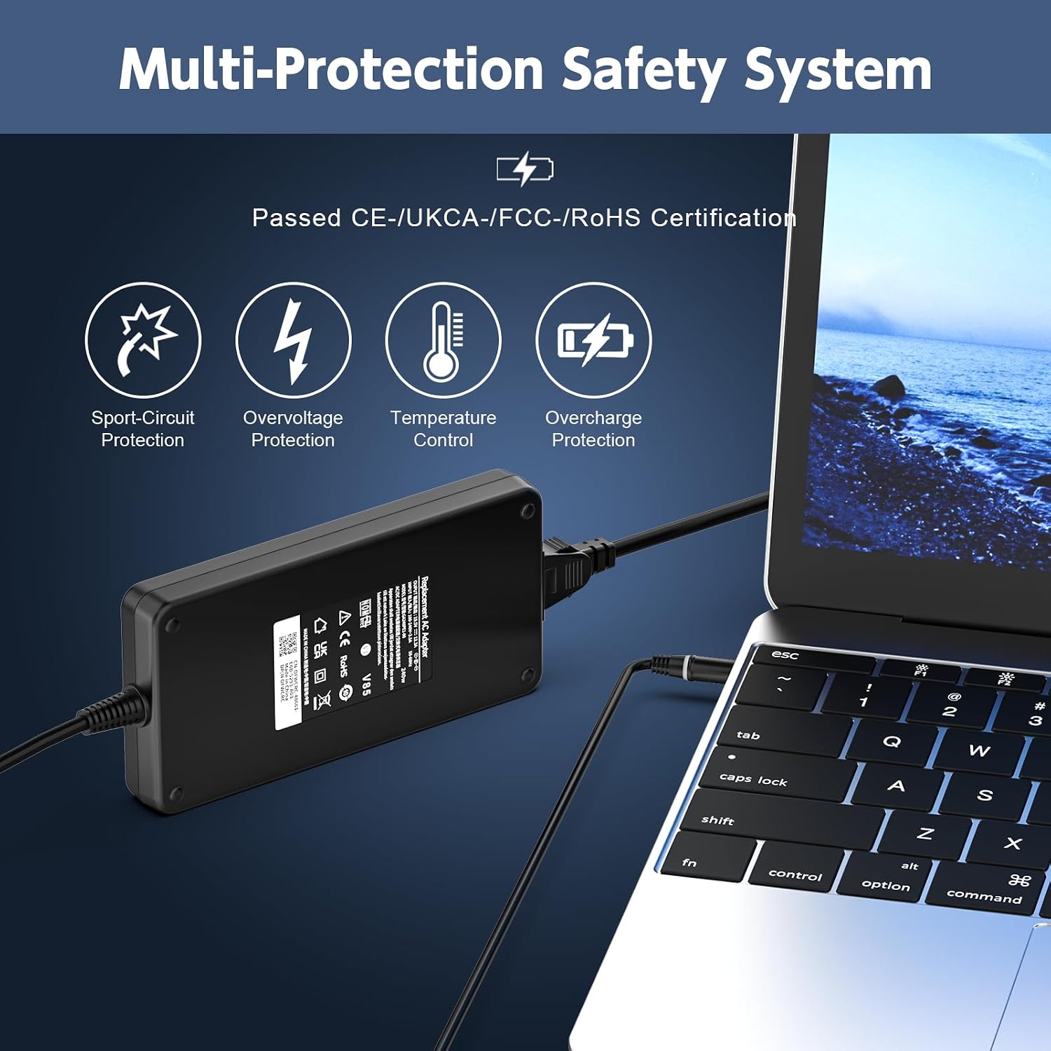 Thumbnail 4 de 240W Dell Alienware Laptop Charger — Wide Compatibility for Alienware and Precision Series (J211H/PA-9E era models)