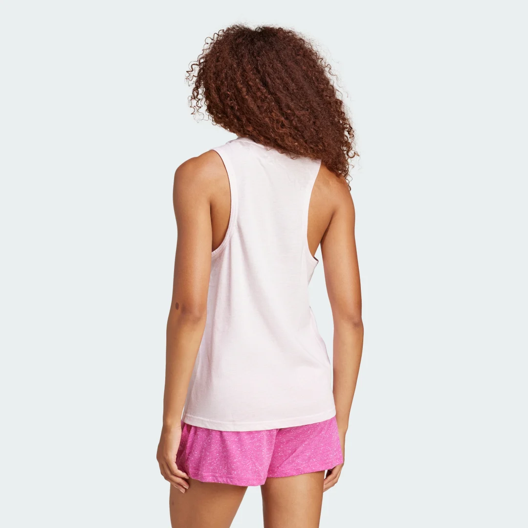 Detalle de Camiseta sin mangas Essentials Winners de Adidas – Rosa