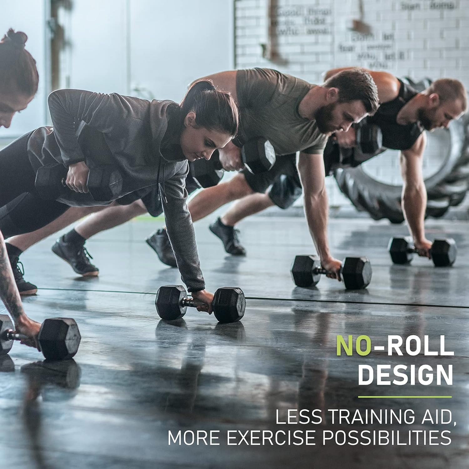 Thumbnail 5 de PhysKcal Hex Dumbbells Set with anti-rolling heads (poly rubber encased), 2.5KG–30KG