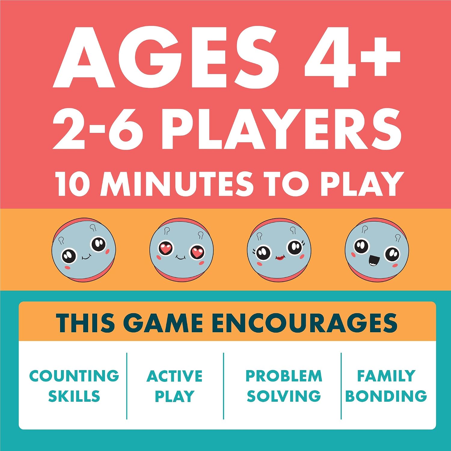 Thumbnail 6 de Exploding Kittens Roly Poly Goalie: Active, Lego-like Card Game for 2–6 Players (Ages 4+, 10 Minutes to Play)