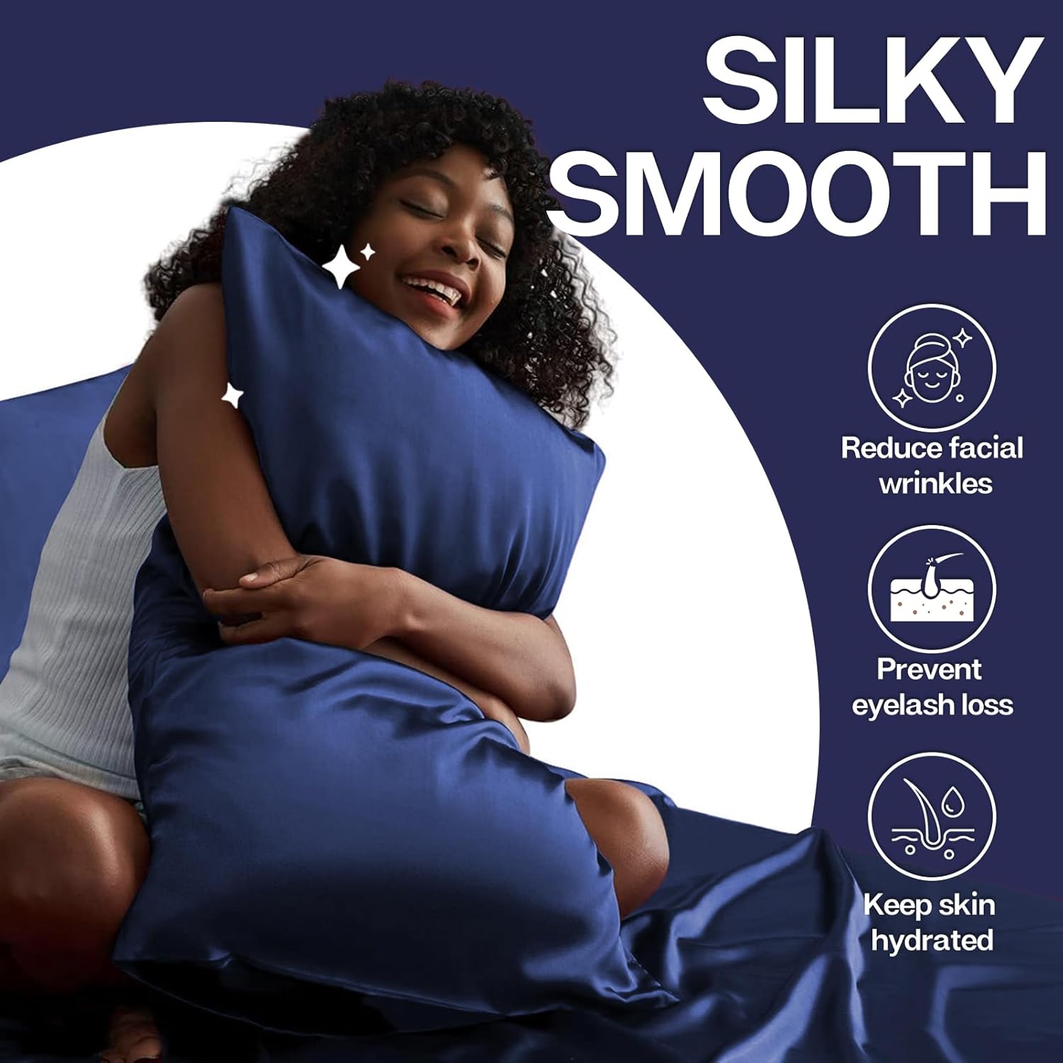 Detalle 2 de MR&HM Satin Pillowcases, Queen Size