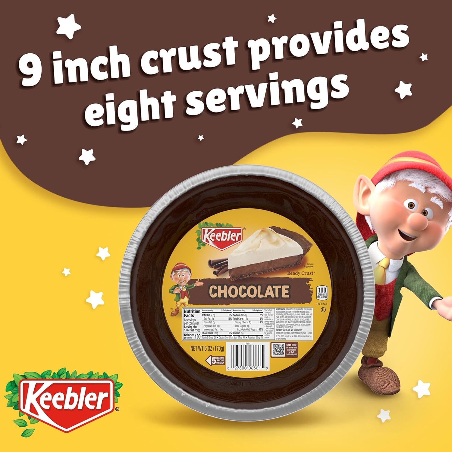 Thumbnail 6 de Keebler Ready Crust Chocolate Pie Shells, 9-Inch, 12 Count