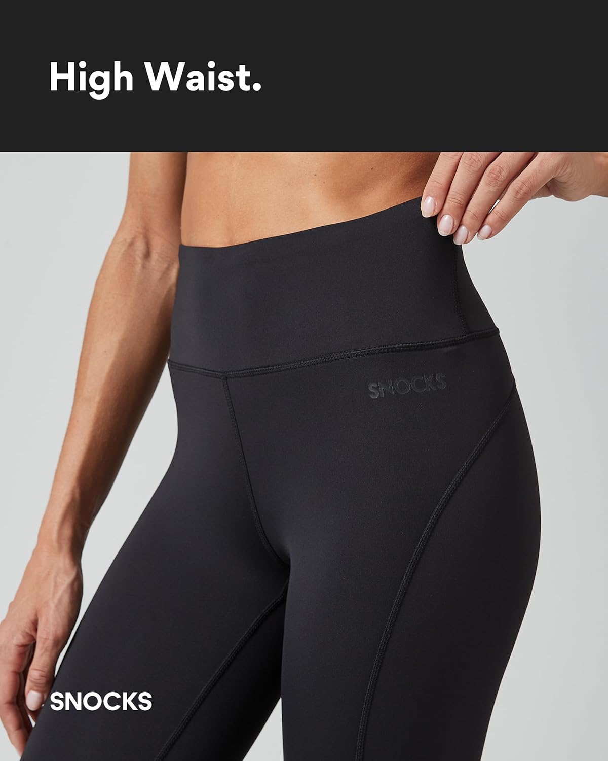 Thumbnail 3 de Snocks leggings lunghi da donna a vita alta per sport: opachi, super elasticizzati e anti-quat