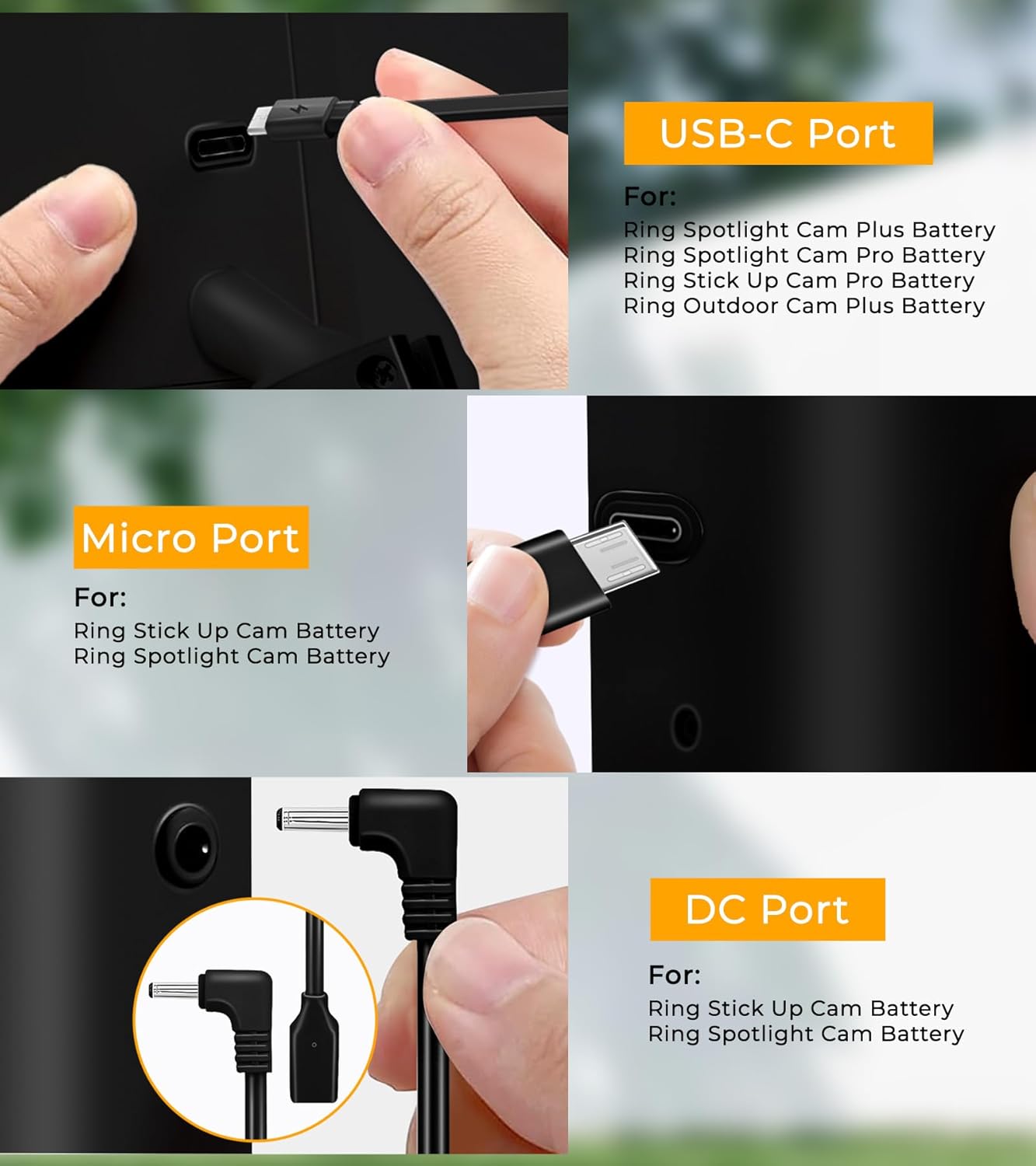 Thumbnail 4 de 8W Ring Camera Solar Panel Kit with 2 Chargers