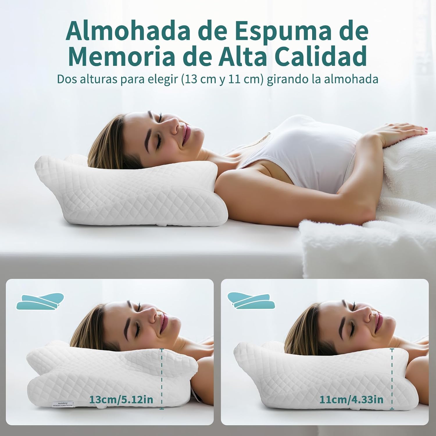 Thumbnail 5 de Gobikey Almohada Cervical Viscoelástica 60x36