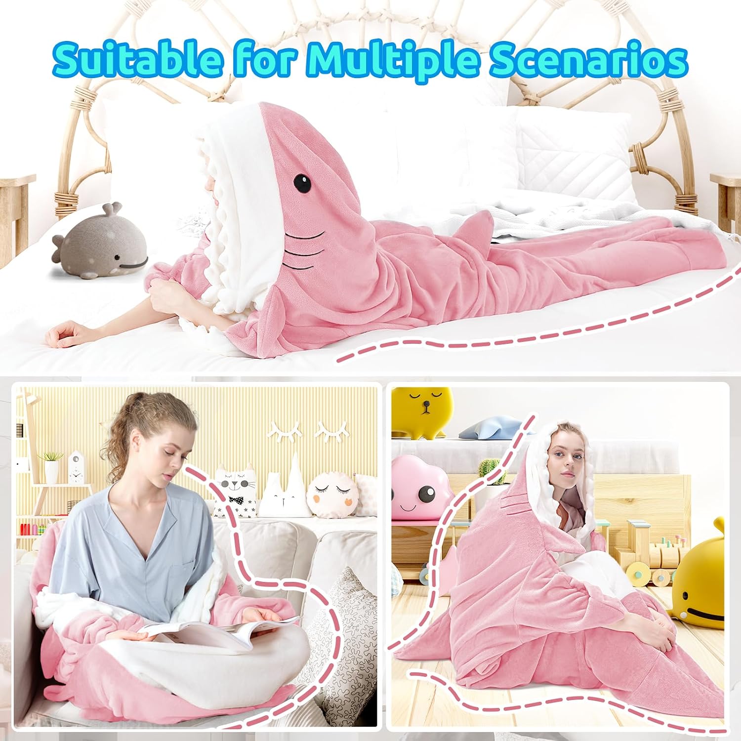 Detalle 2 de Touchat Shark Blanket Onesie, XL