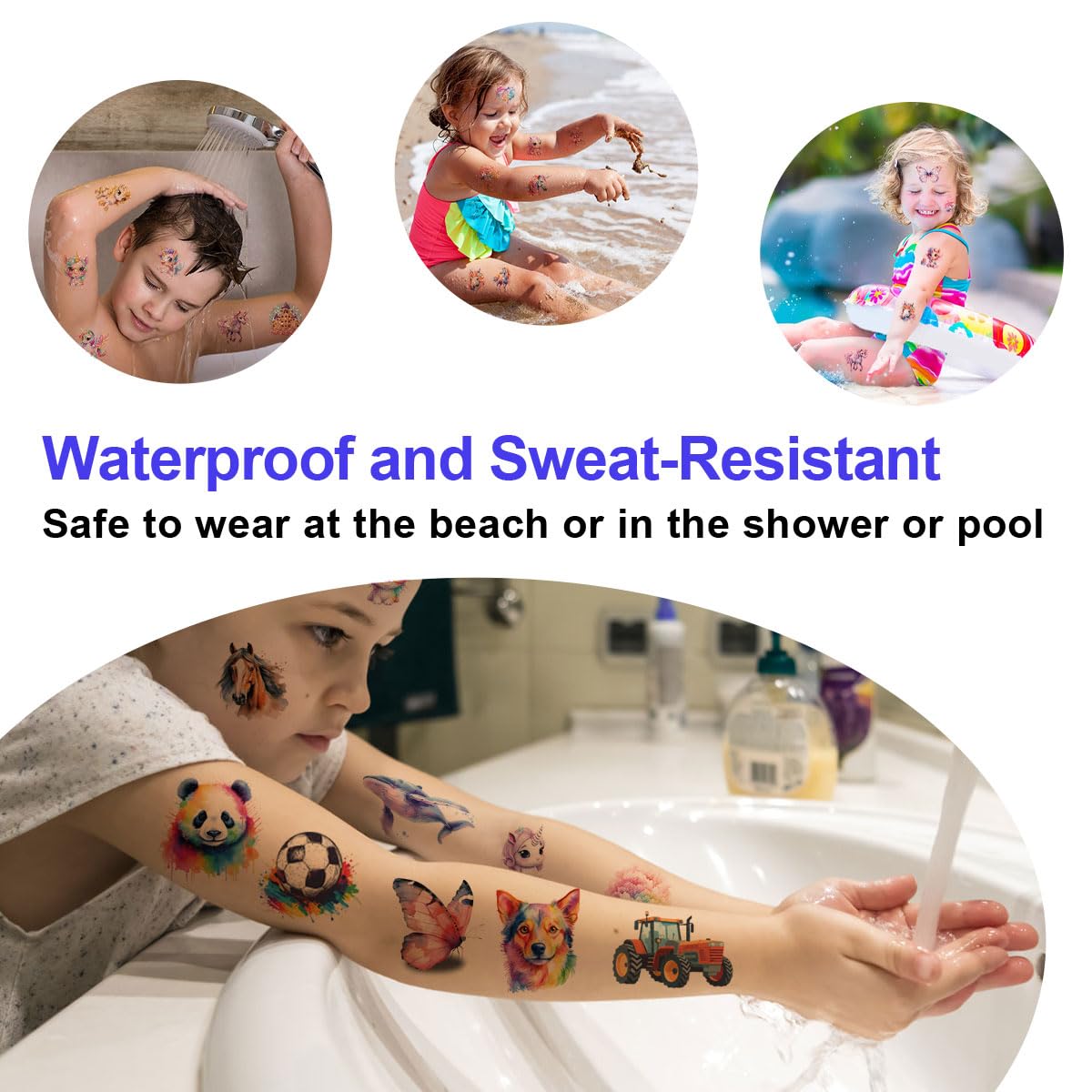 Thumbnail 2 de FATLBSEV Fussball Tattoos 10 Blatt 🎨