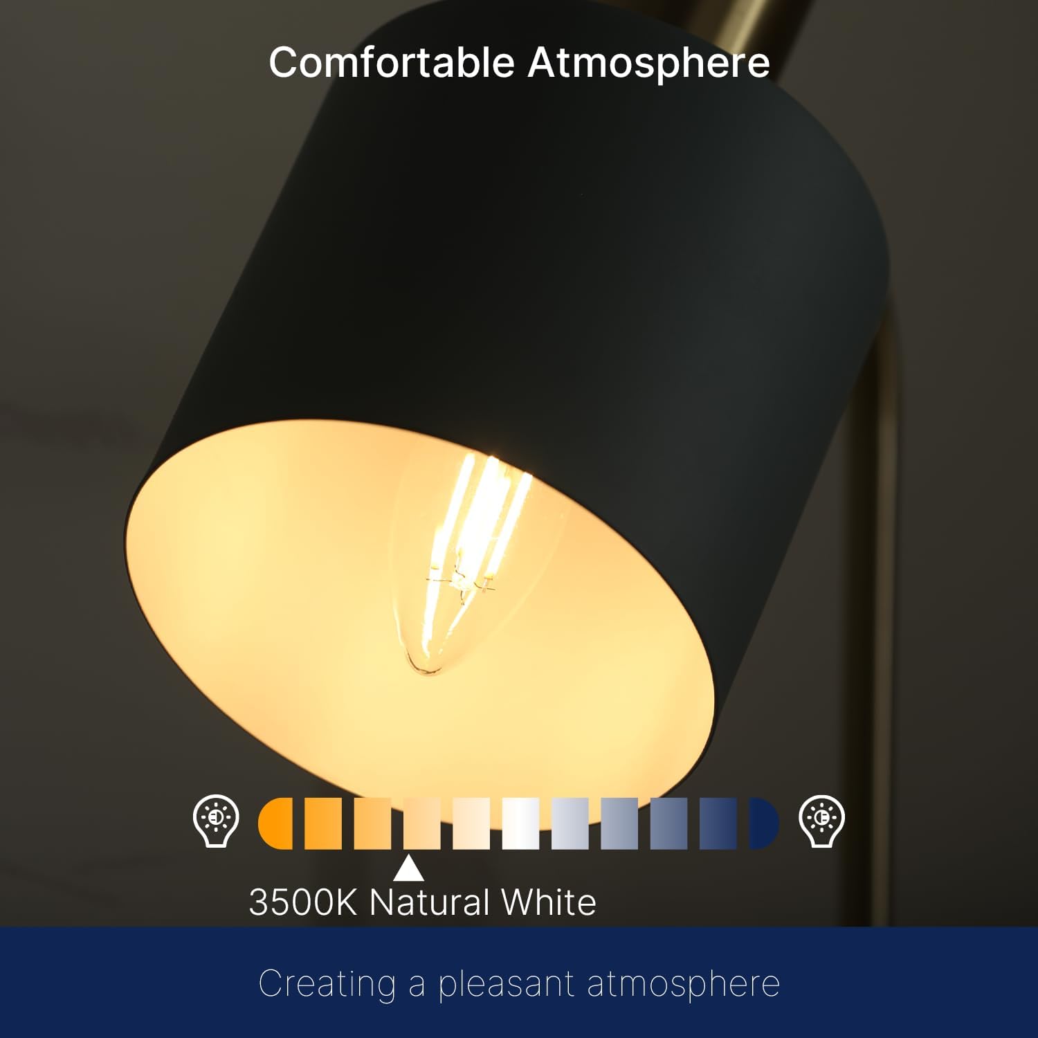 Detalle 2 de FLSNT B11 LED Bulbs, 60W Equivalent, Dimmable, 3500K, 6-Pack