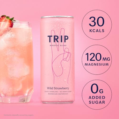 Thumbnail 4 de TRIP Calm Magnesium Drink, Wild Strawberry (12-pack) – Alcohol Free Mocktail for Relaxation