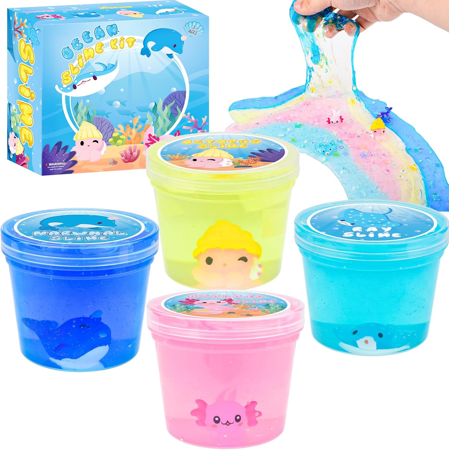 Thumbnail 6 de Axolotl Butter Slime Pack 3 Pack